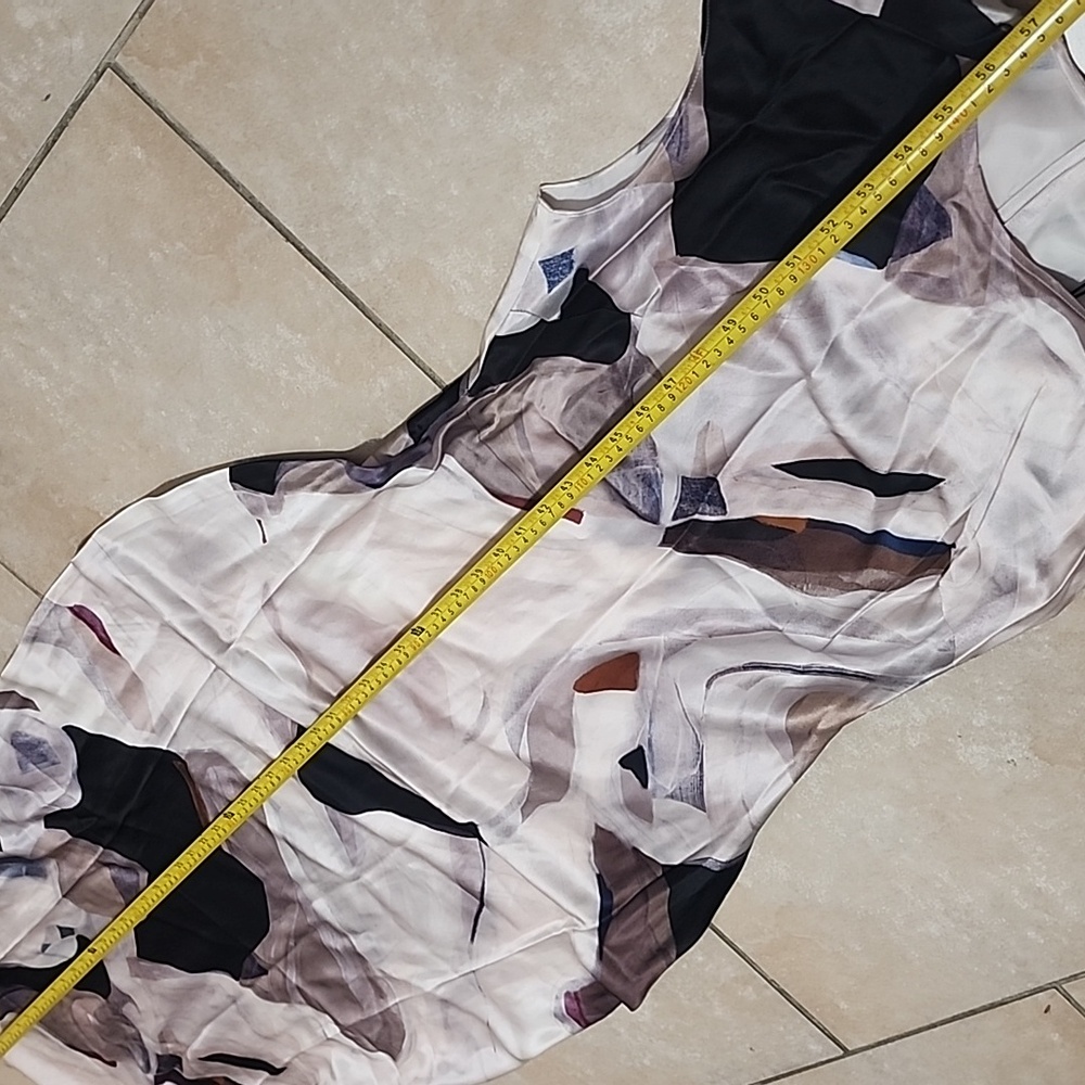 New Ace Harperthe Graham Abstract Print Maxi Dress Size 2 Silk - Picture 12 of 15